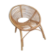 Fauteuil coquille en rotin vintage
