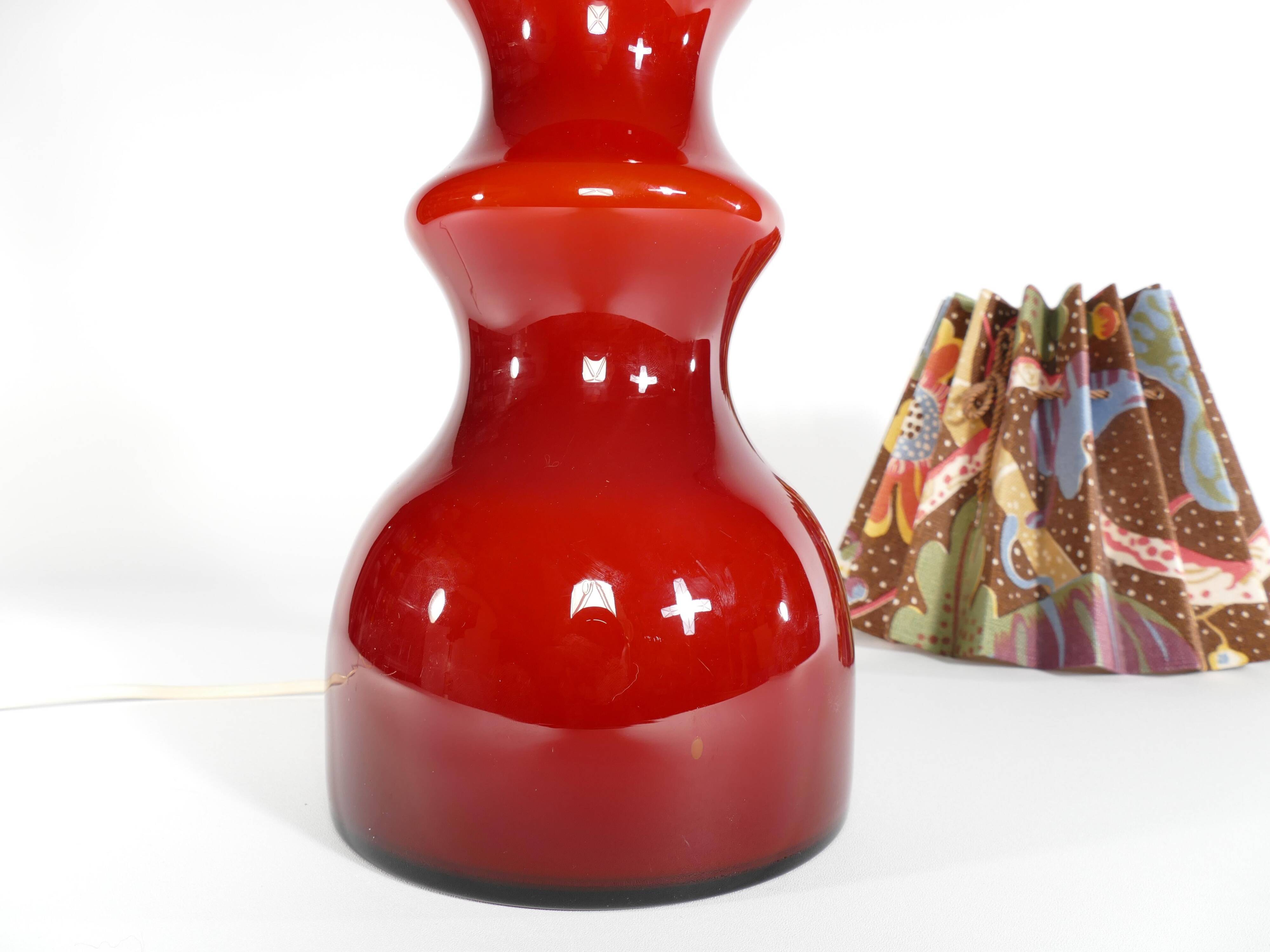 Scandinavian Modern Oxblood Red Table Lamp  by Gert Nyström for Hyllinge