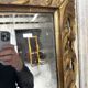Miroir en bois sculpté doré XIXe siècle