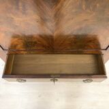 19th century mahogany and mahogany veneer secretary