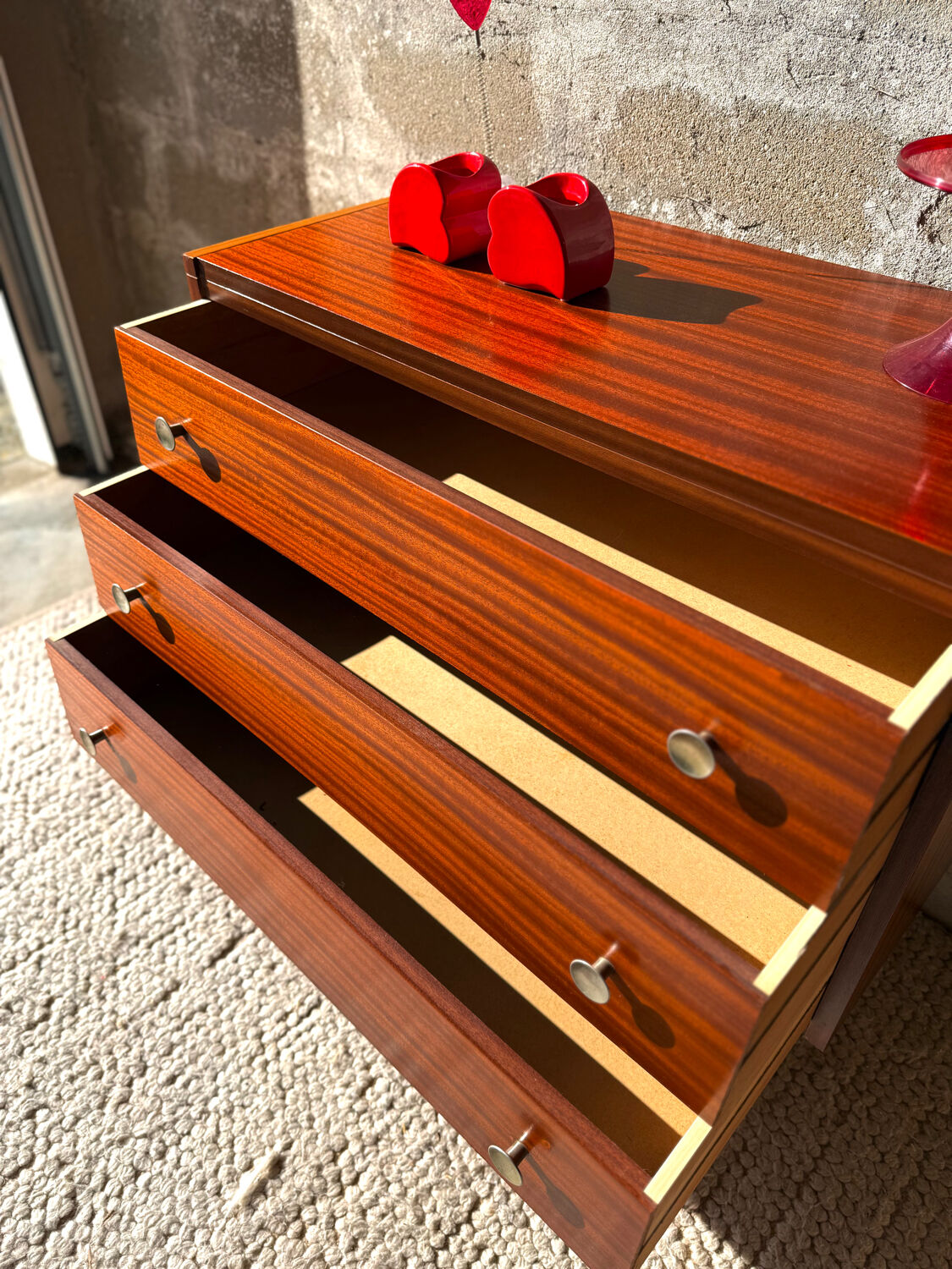 Vintage teak chest of drawers, 60s/70s.