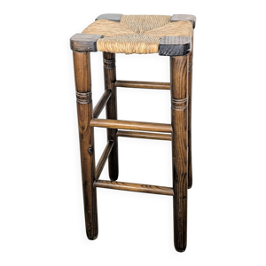 Tabouret haut en bois