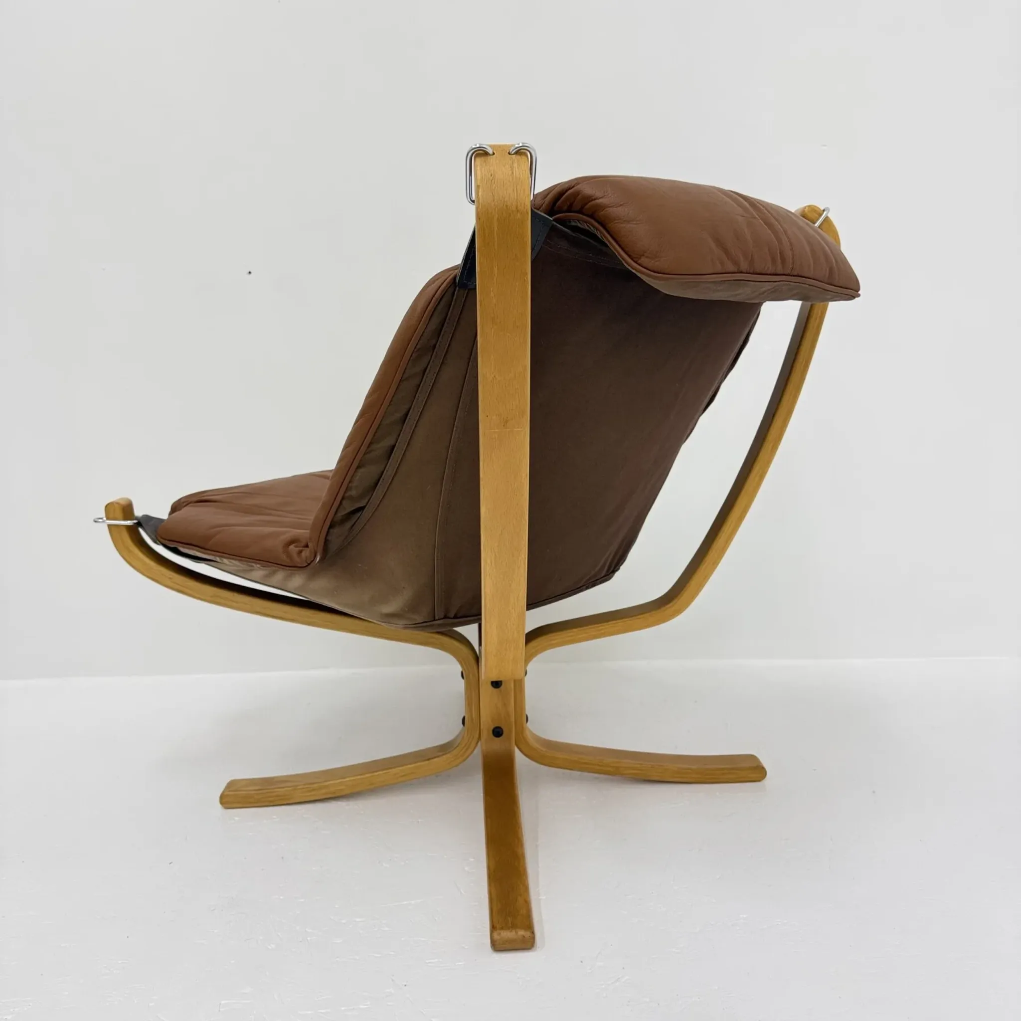 Falcon leather lounge chair by Sigurd Ressel for Vatne Møbler, 1970s