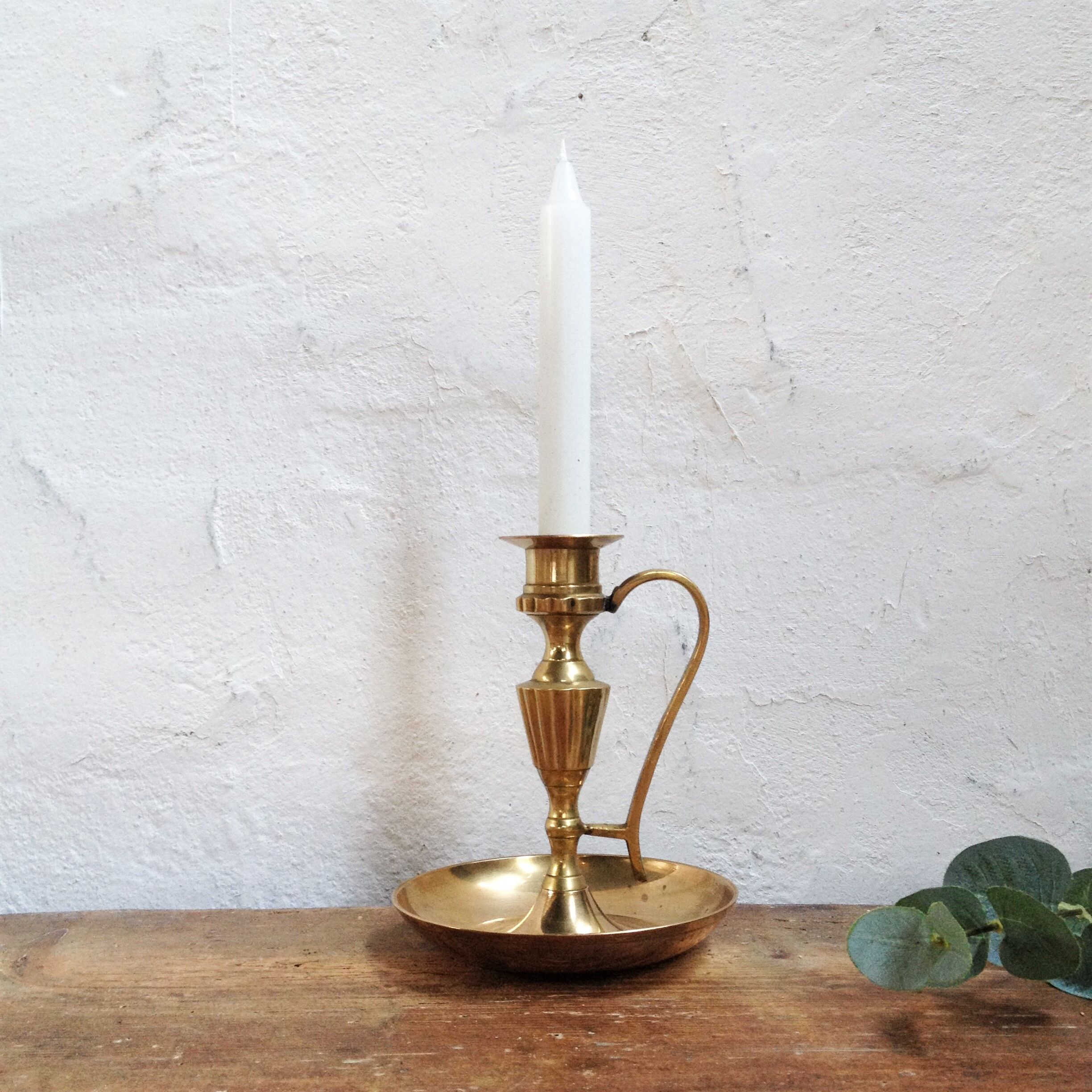 Brass empire candlestick