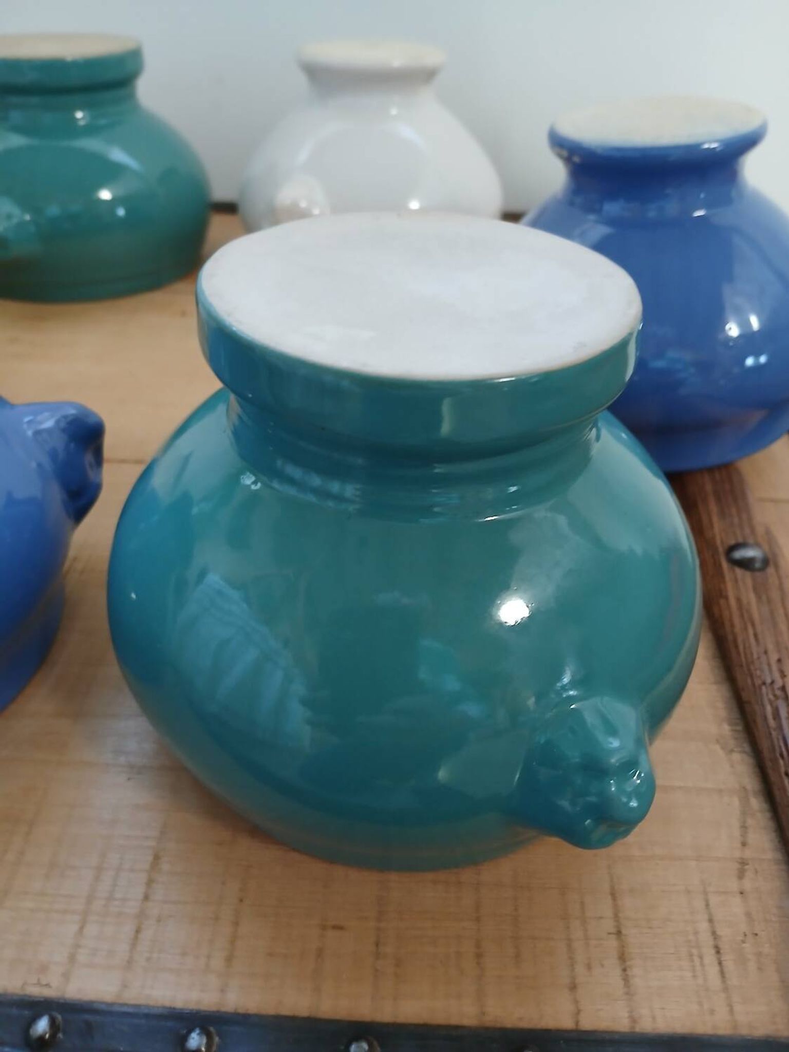 6 antique soup bowls
