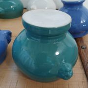 6 antique soup bowls