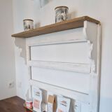 Ancienne étagère en pin blanchi