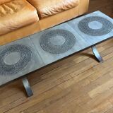 Brutalist coffee table by Marc D'Haenens