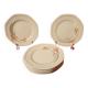 Series of 6 dessert plates Schonwald Germany Art Nouveau decor
