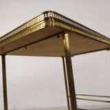 Vintage golden brass rolling service