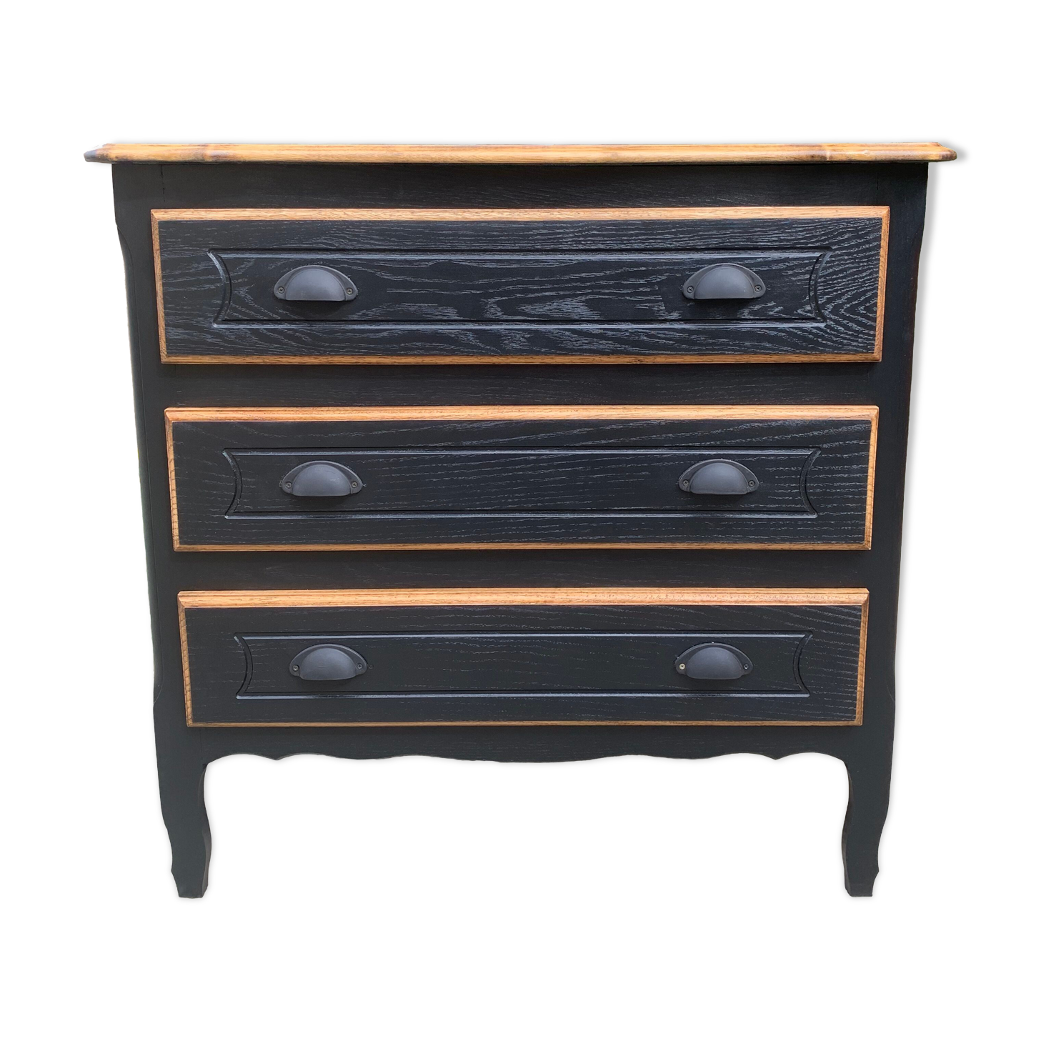 Old Louis Philippe style chest of drawers completely renovated