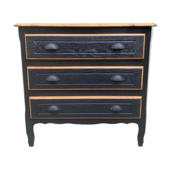 Old Louis Philippe style chest of drawers completely renovated
