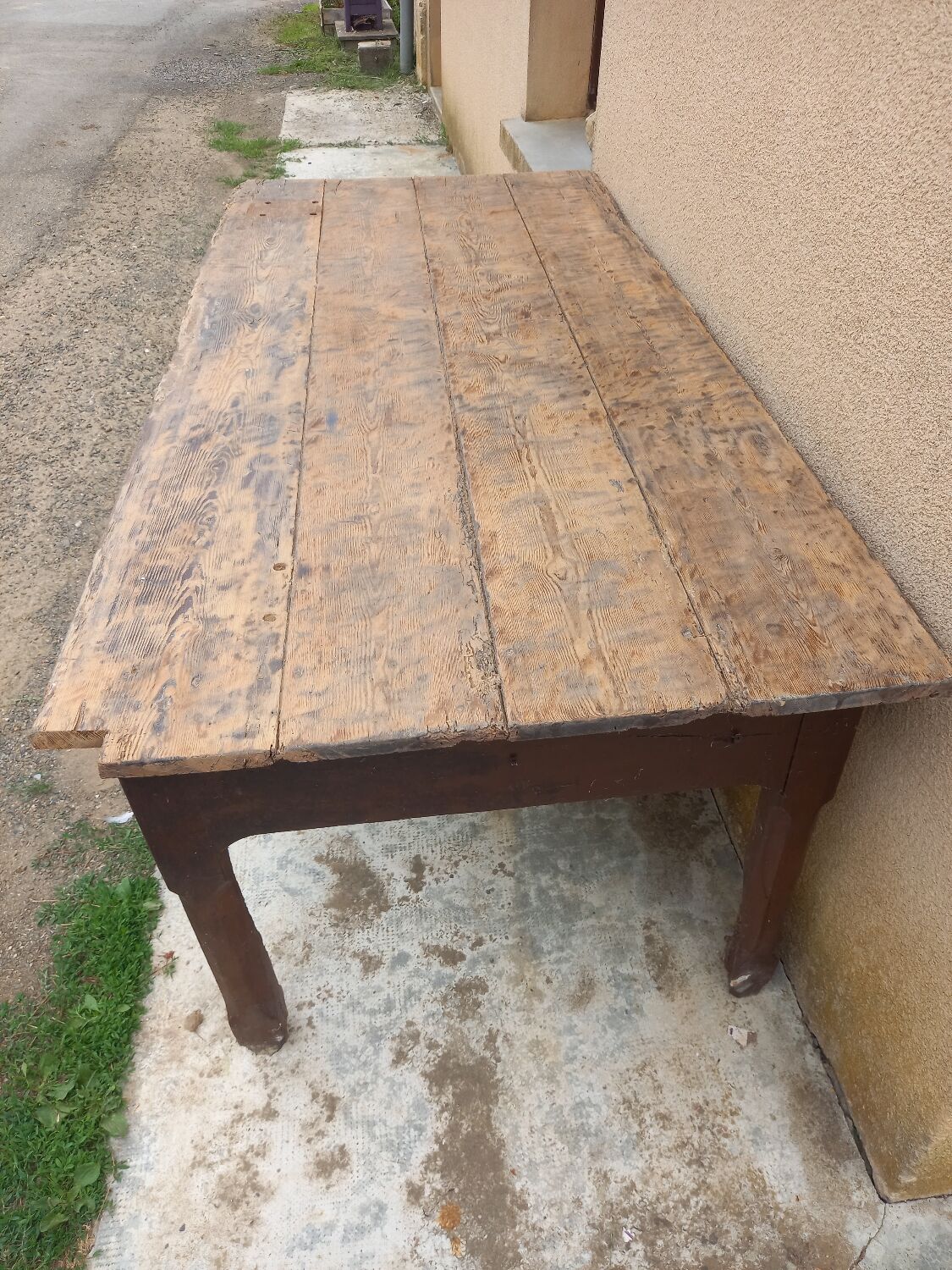 Very old office table