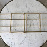 Magazine holder / bookend in modular brass years 50-60