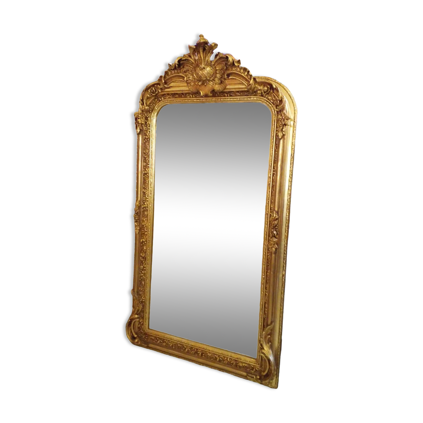 Golden mirror 85x160cm