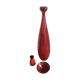 Série de 3 vases céramique rouge vintage des années 60-70