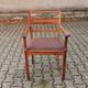 Vintage Scandinavian armchair wood fabric 60's