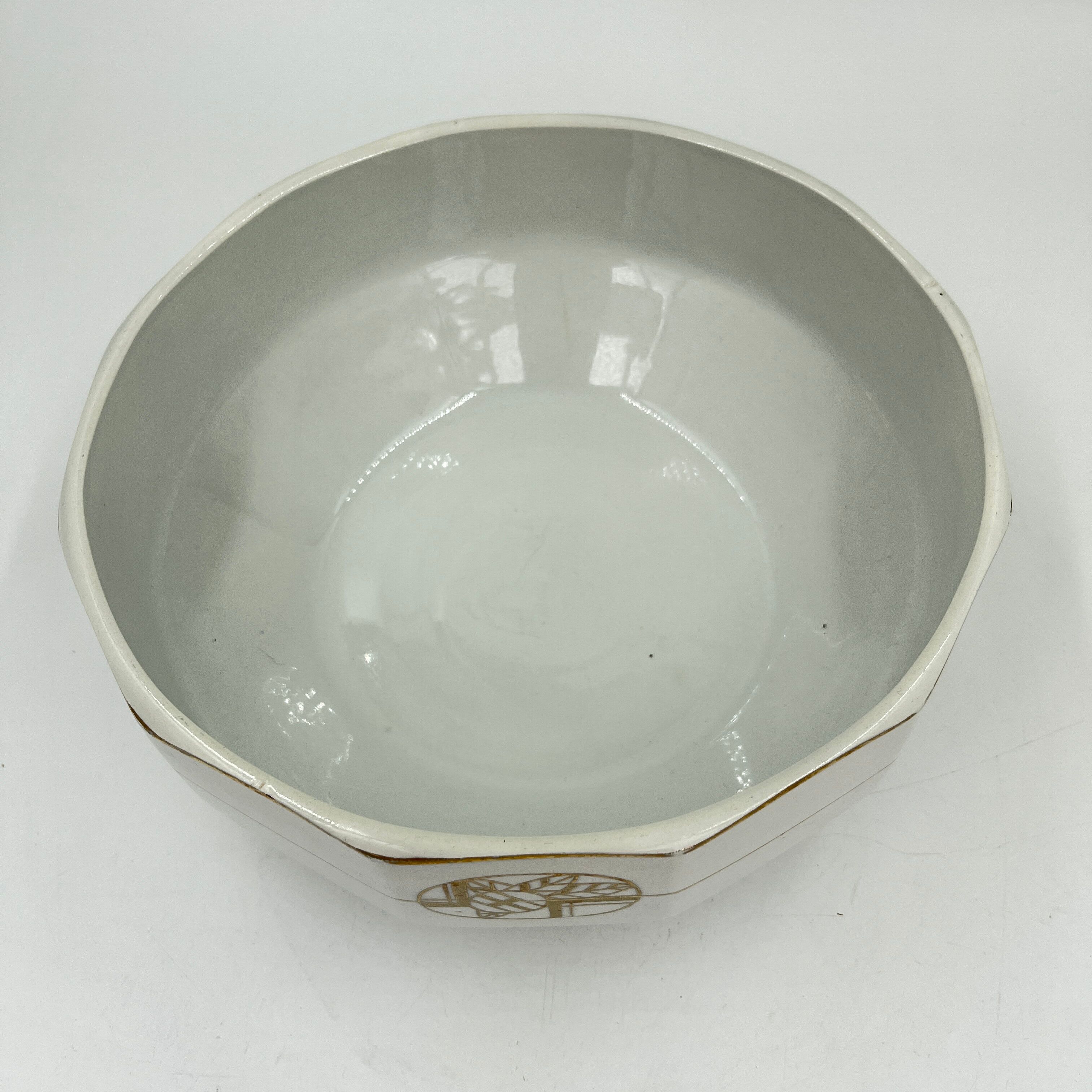 Art Deco salad bowl earthenware of Saint-Ghislain