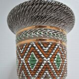 Jacques Breugnot enamelled ceramic vase 60s