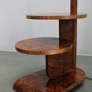 Art Deco floor lamp with shelves, Czechoslovakia, 1930s