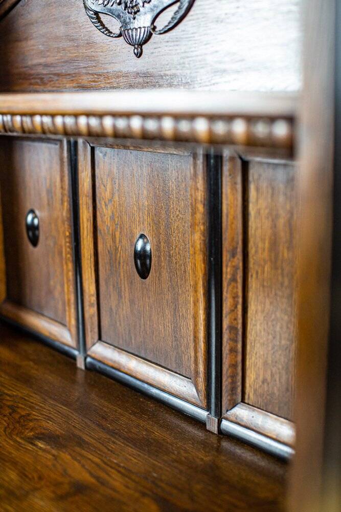 Vintage Buffet in Oak Burl, 1930s