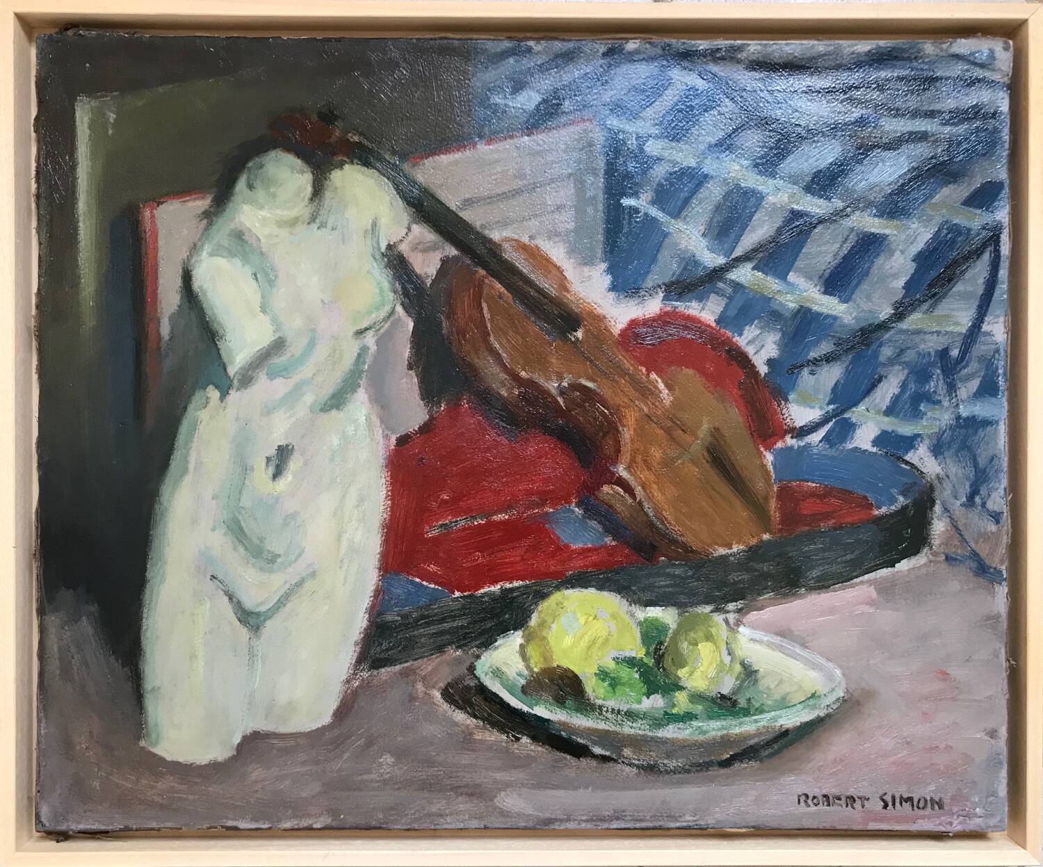 Oil on canvas by robert simon (1888-19