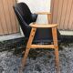 Danish armchair Erik Buch beech and Skaï 60s