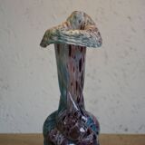 Pink and twisted blue vase