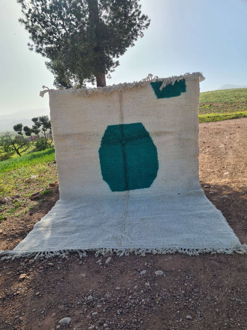 Handmade wool Berber rug 300X200 cm