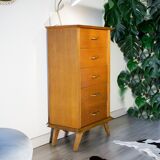 Pretty chest of drawers dressers foot compass gilded oak