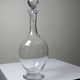 Antique crystal decanter from Nancy, engraved, circa 1920-1930.