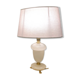 Table lamp in alabaster and brass