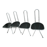 série de 4 chaises pliantes post-modernes par Niels Gammelgaard pour Ikea