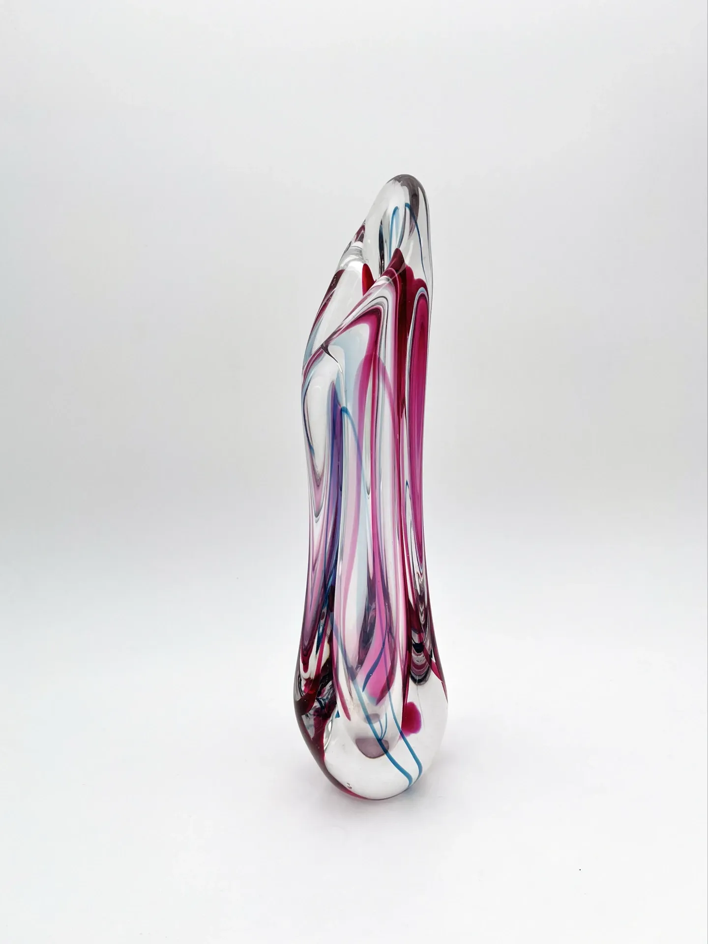 Large Crystal Vase Max Verboeket Kristalunie Maastricht 32cm 1.6kg