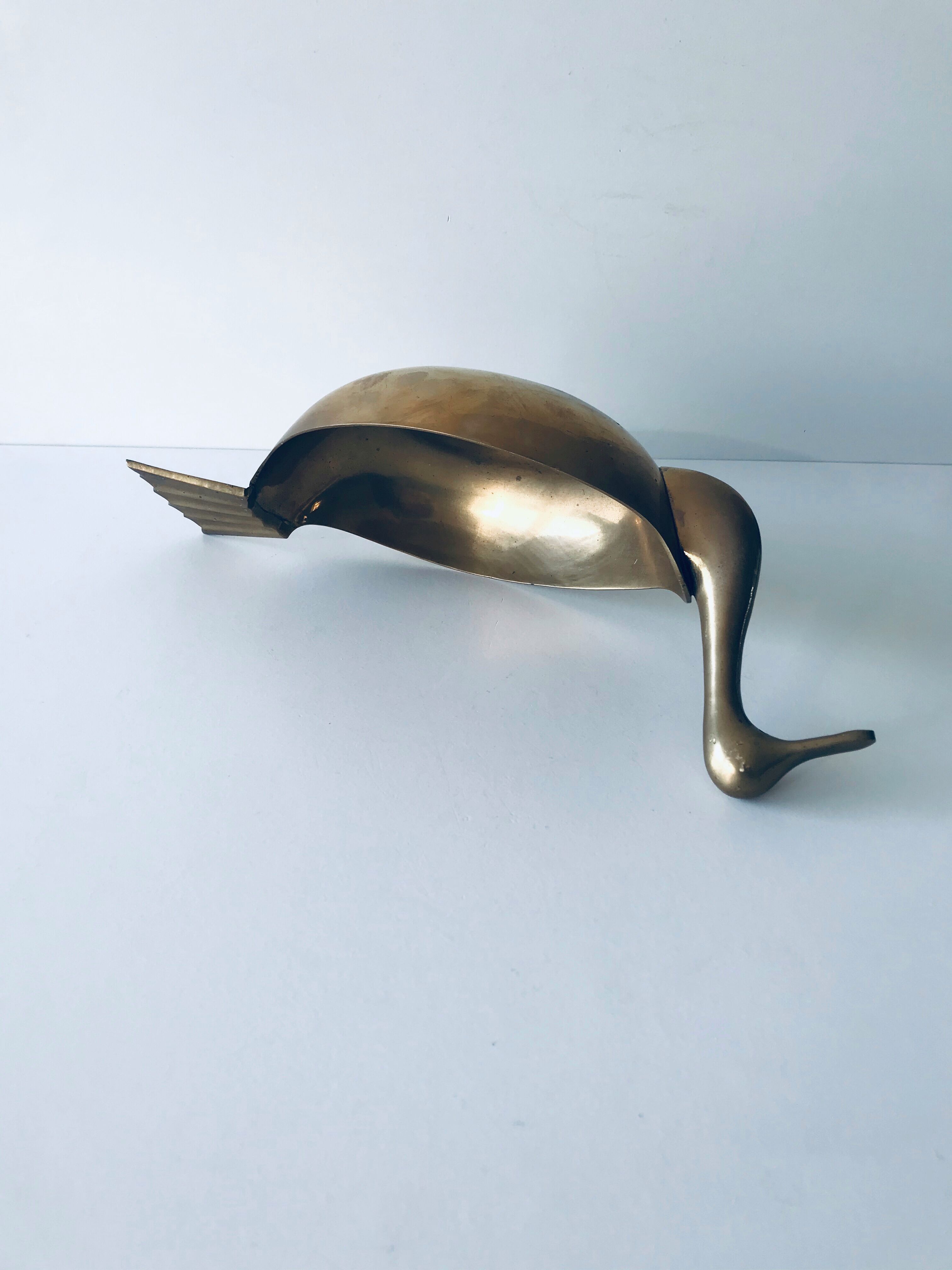 Empty brass duck empty pocket