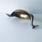 Empty brass duck empty pocket