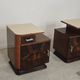 Pair of bedside tables by Jindrich Halabala for Up Zavody art deco 1950