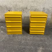 Yellow chest of drawers model 4601 by Simon Fussell for Kartell, 1970s