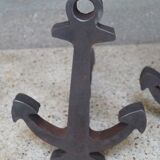 Pair of navy ink chenet 1960