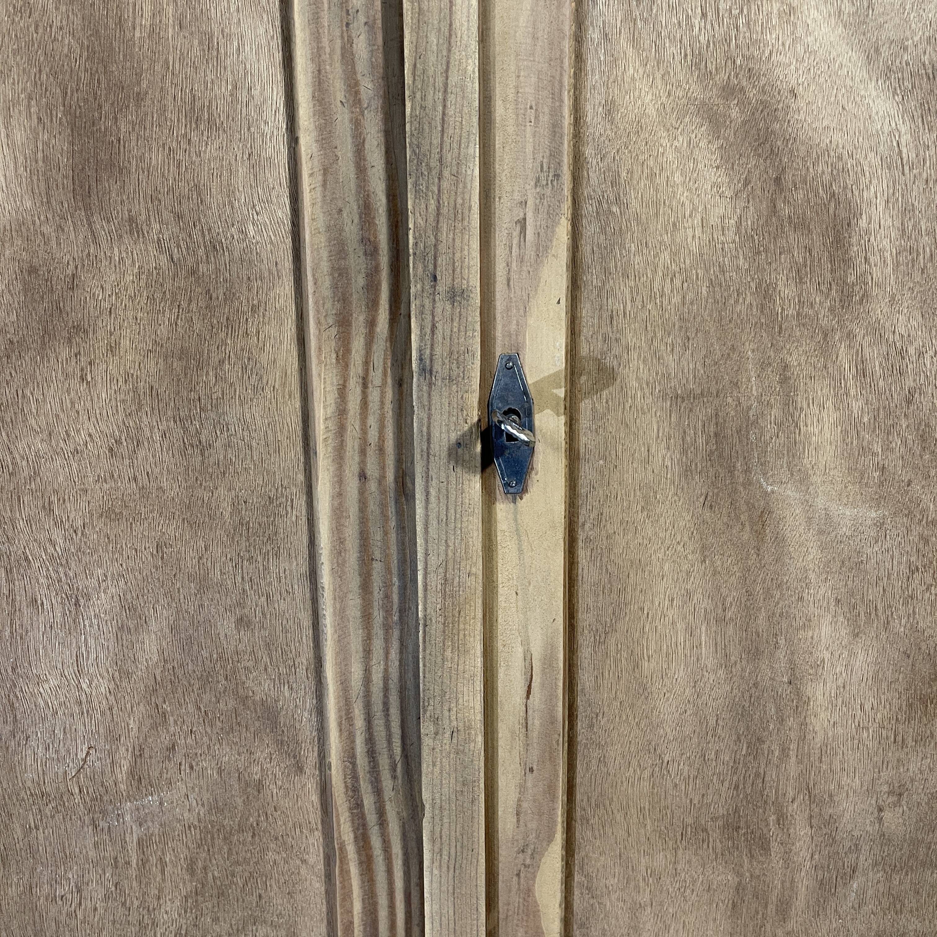 Parisian wardrobe in raw wood