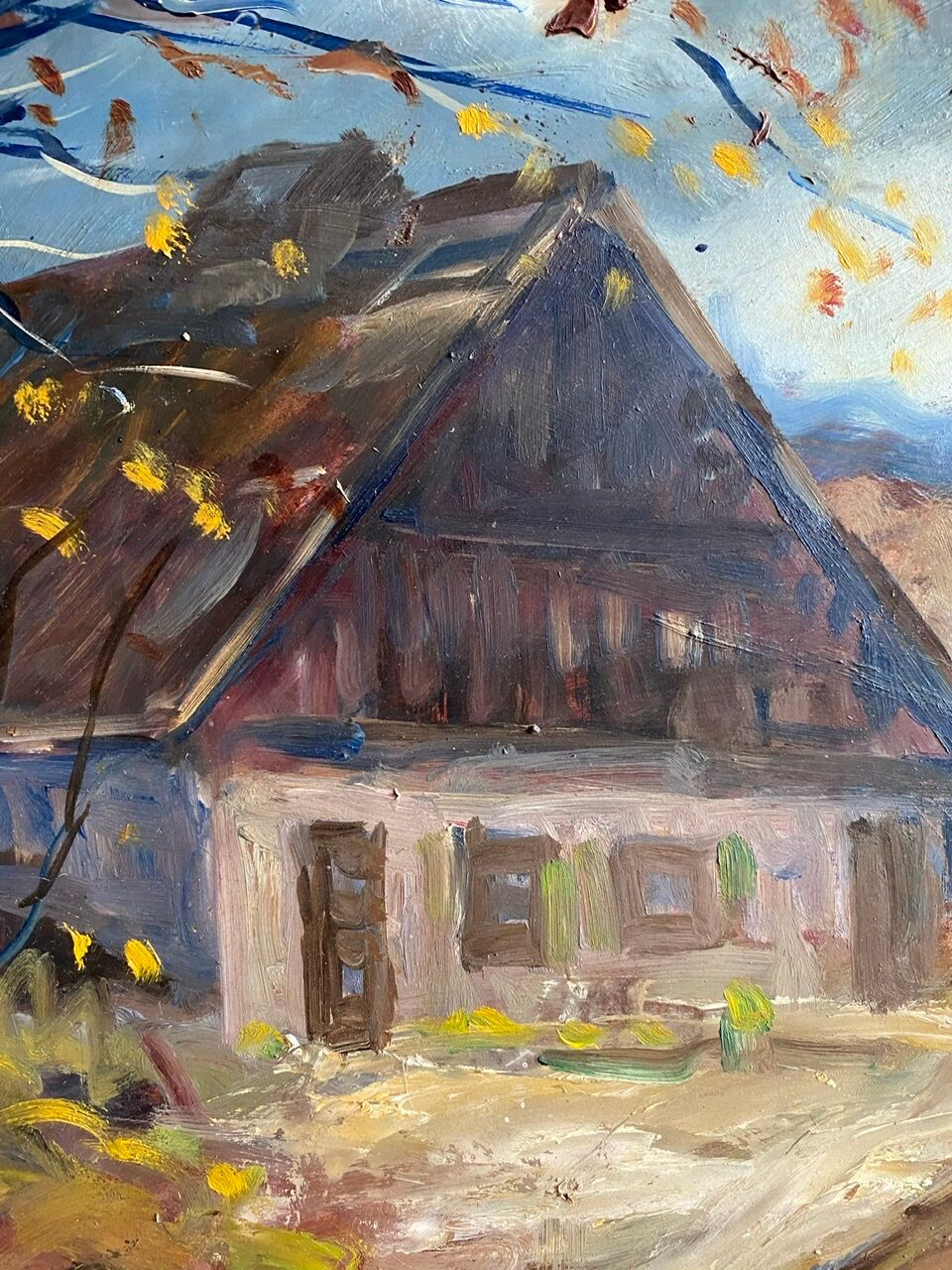 Painting, landscape by Guyard, circa 1960