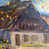 Painting, landscape by Guyard, circa 1960