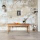 Vintage farmhouse table in solid oak.