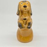 Pitcher / jug Dog / ceramic dachshund / slip / vintage