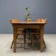 Rustic french farmhouse dining table made of oak and elm