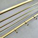Mid-Century Coat Rack, Gold Coat Rack, Hallway Hook Rail, 1960s