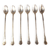 Long silver-plated ice cream spoons