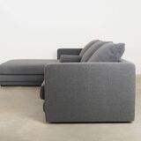 Graphite corner sofa, Scandinavian design, 00s