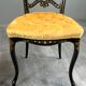 Paire de chaises Napoléon III marquetées et incrustées de nacre, XIXe Siècle