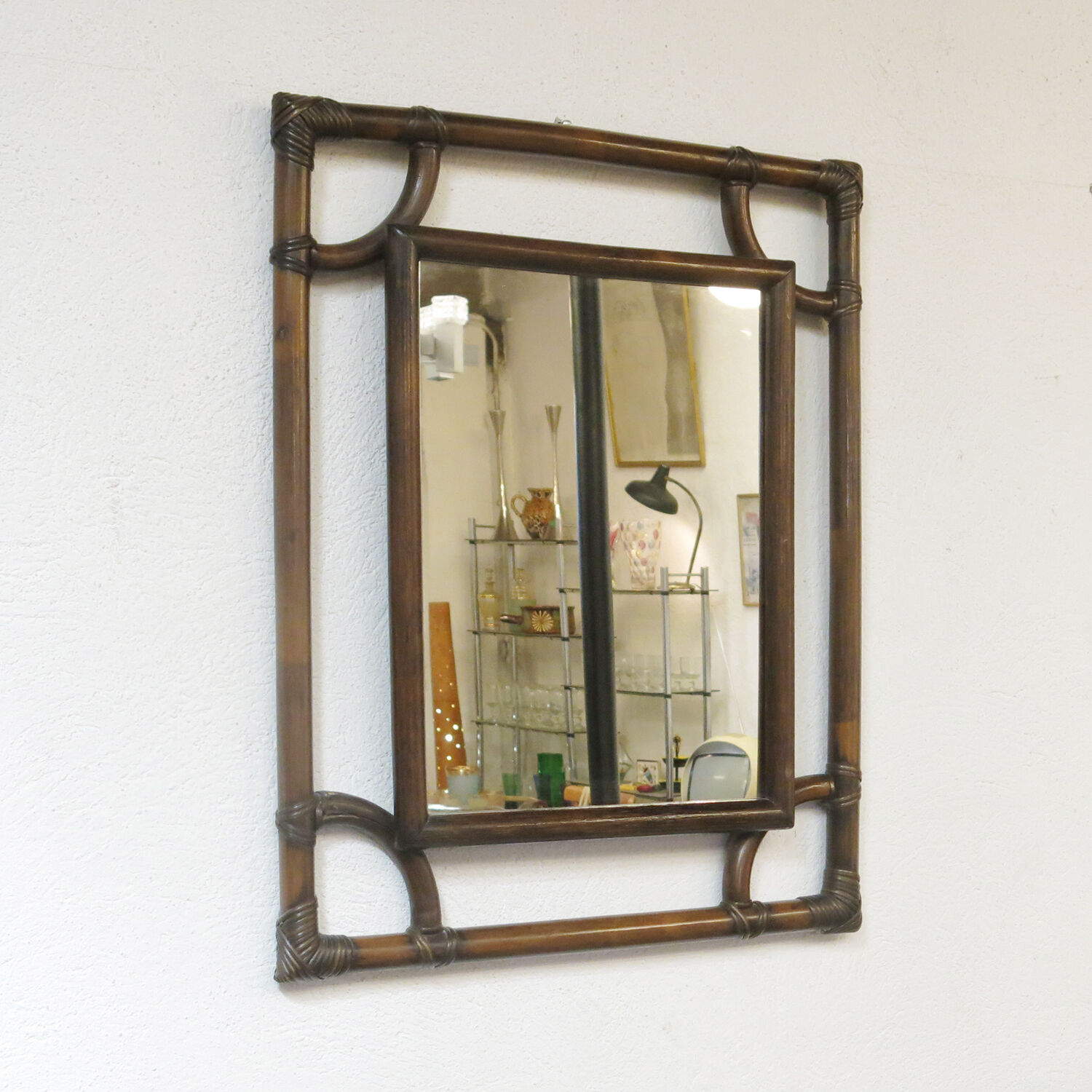 Bamboo mirror 61x78cm